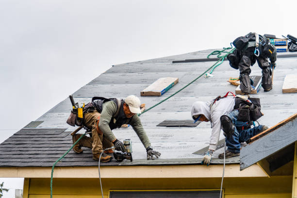 Professional Gutter Installation technician working in Clarksville, IN